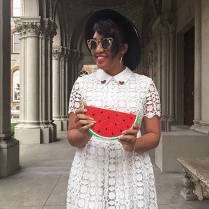 Crochet Collared Midi Dress